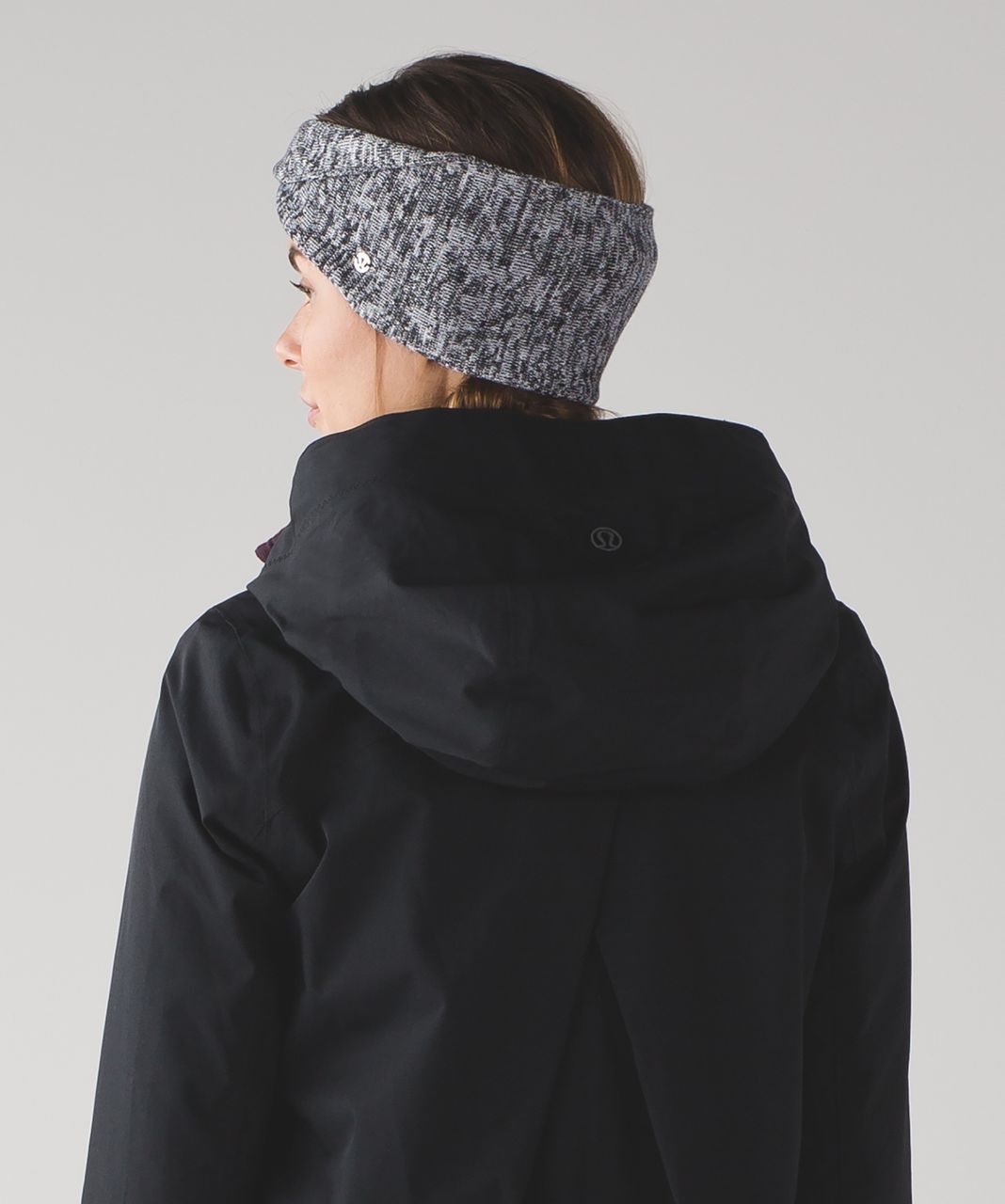 Lululemon Mantra Twist Ear Warmer - Heathered Black / Heathered White