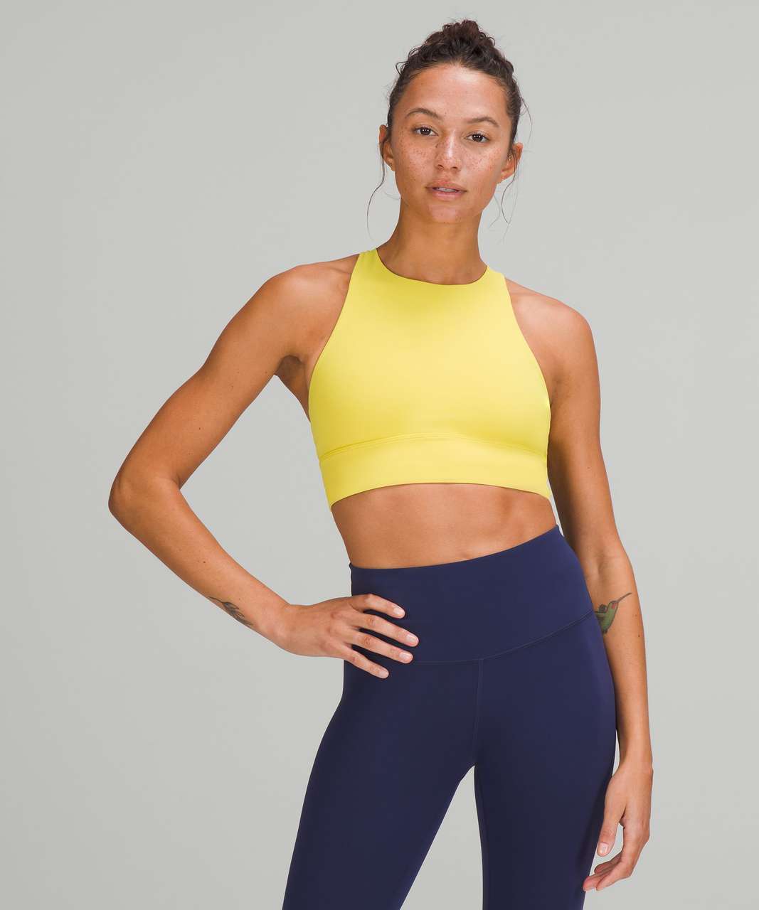 Lululemon Energy Bra *Medium Support, B–D Cup - Yellow Serpentine - lulu  fanatics