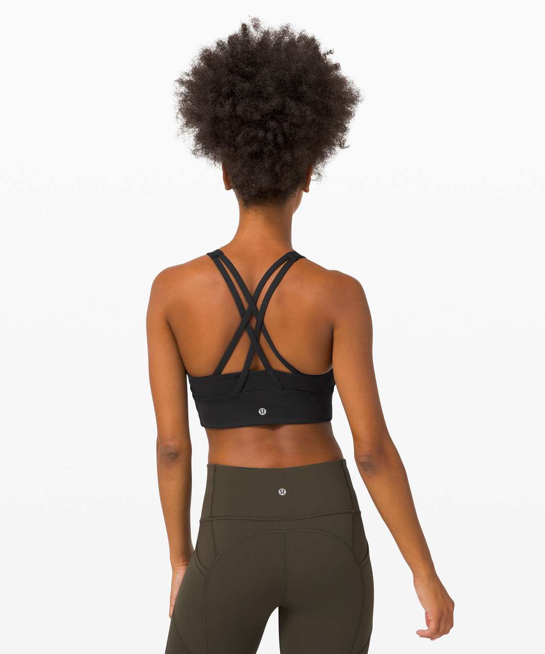 Lululemon Energy Bra High-Neck Longline Zip Special Edition *Medium Support,  B–D Cups - Black Granite - lulu fanatics