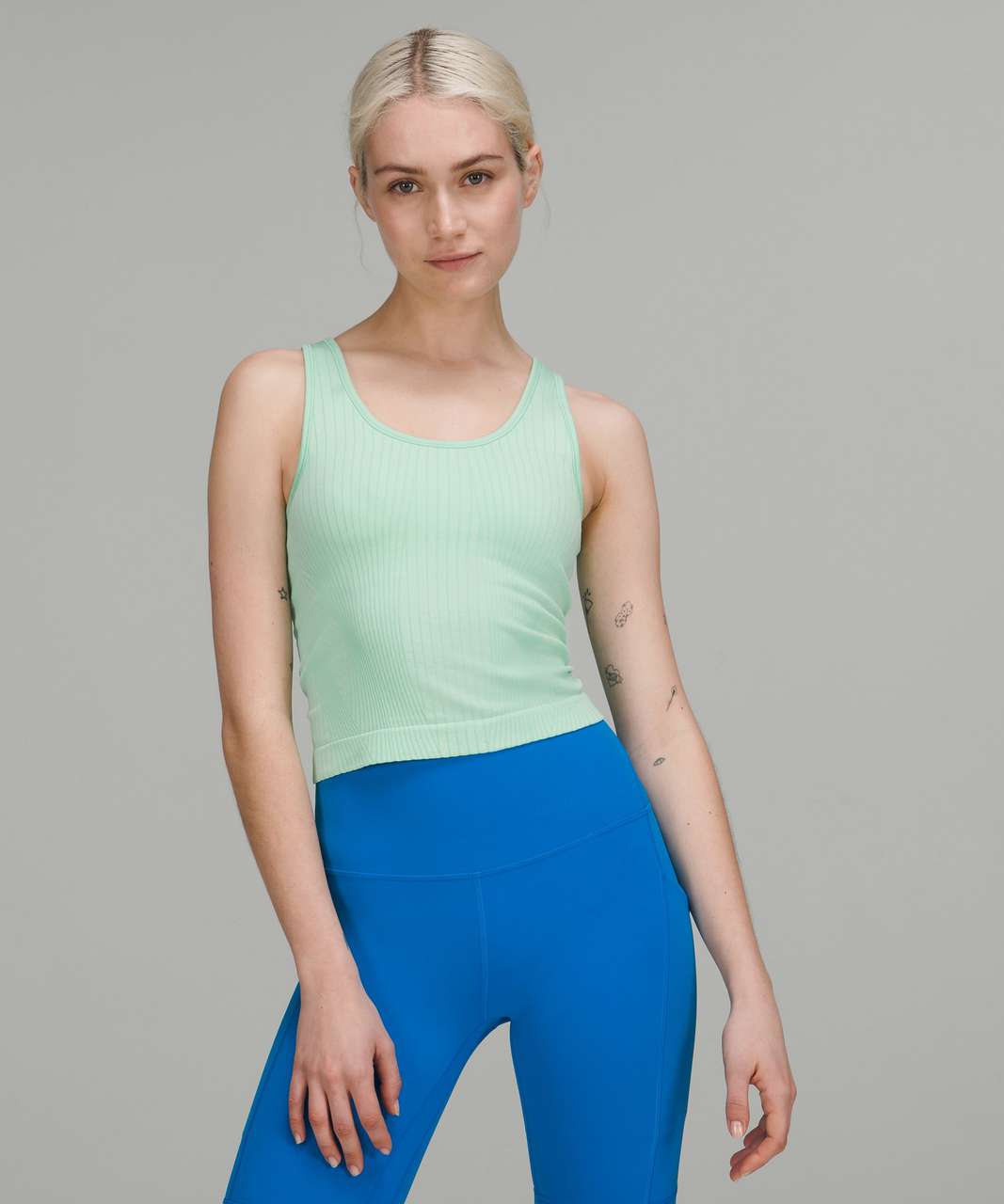 NWT LULULEMON WLDM Green Ebb To Street Built In Bra Tank Top 6