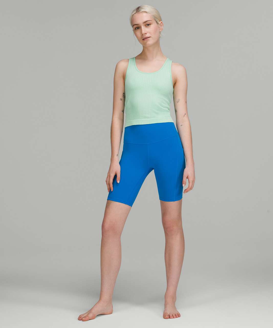 Lululemon Ebb to Street Cropped Tank Top - Rib Map Wild Mint / Ice Green -  lulu fanatics