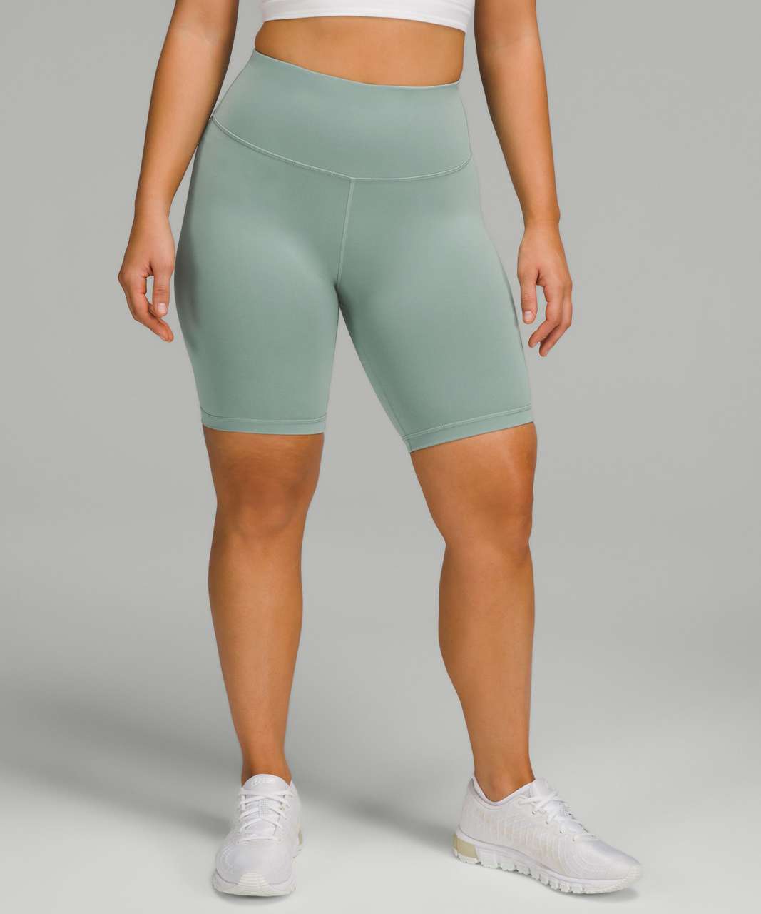 Lululemon Wunder Train Contour Fit High-Rise Short 8 - Misty Glade - lulu  fanatics