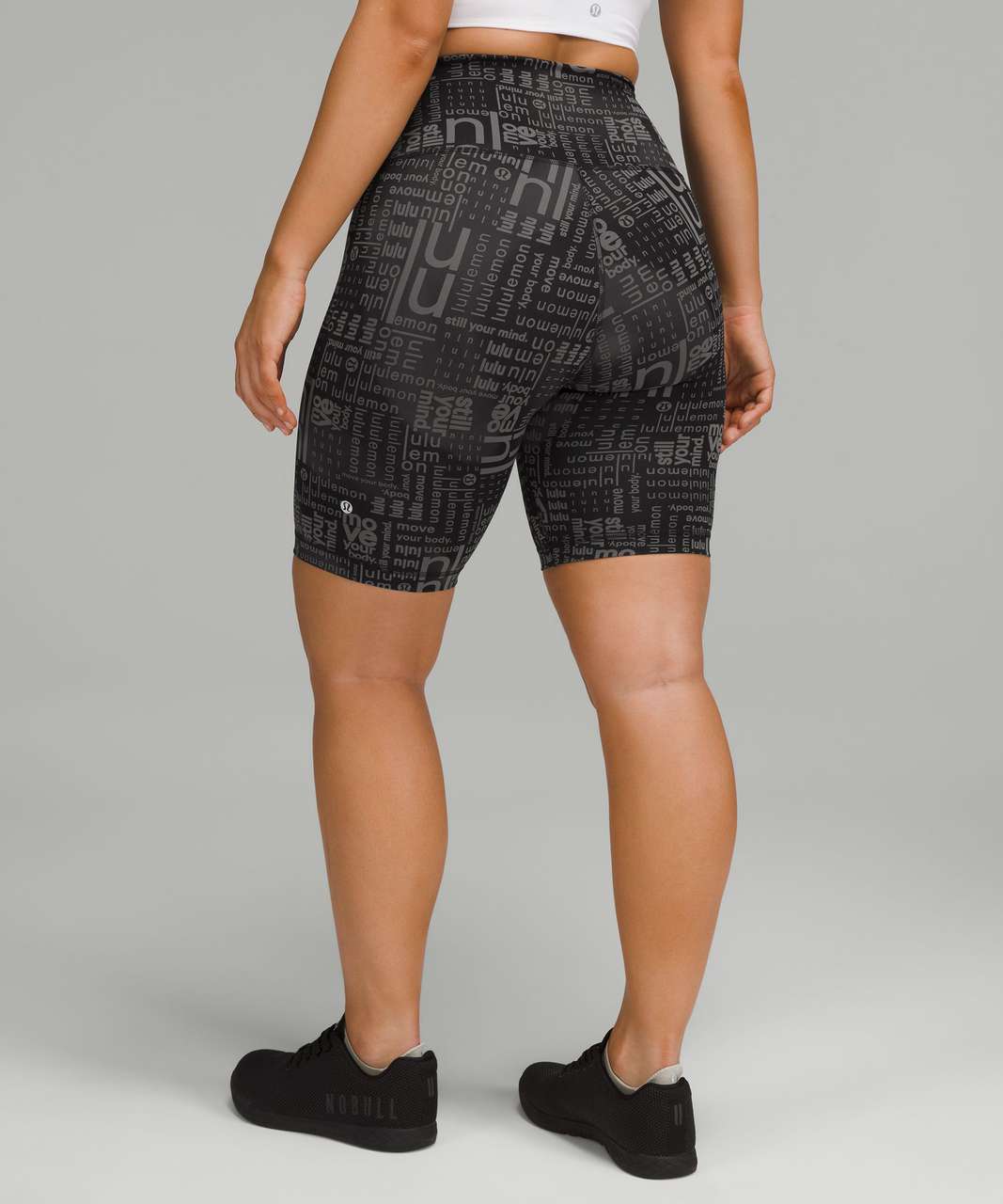 Black Wunder Train high-rise 8” shorts, lululemon