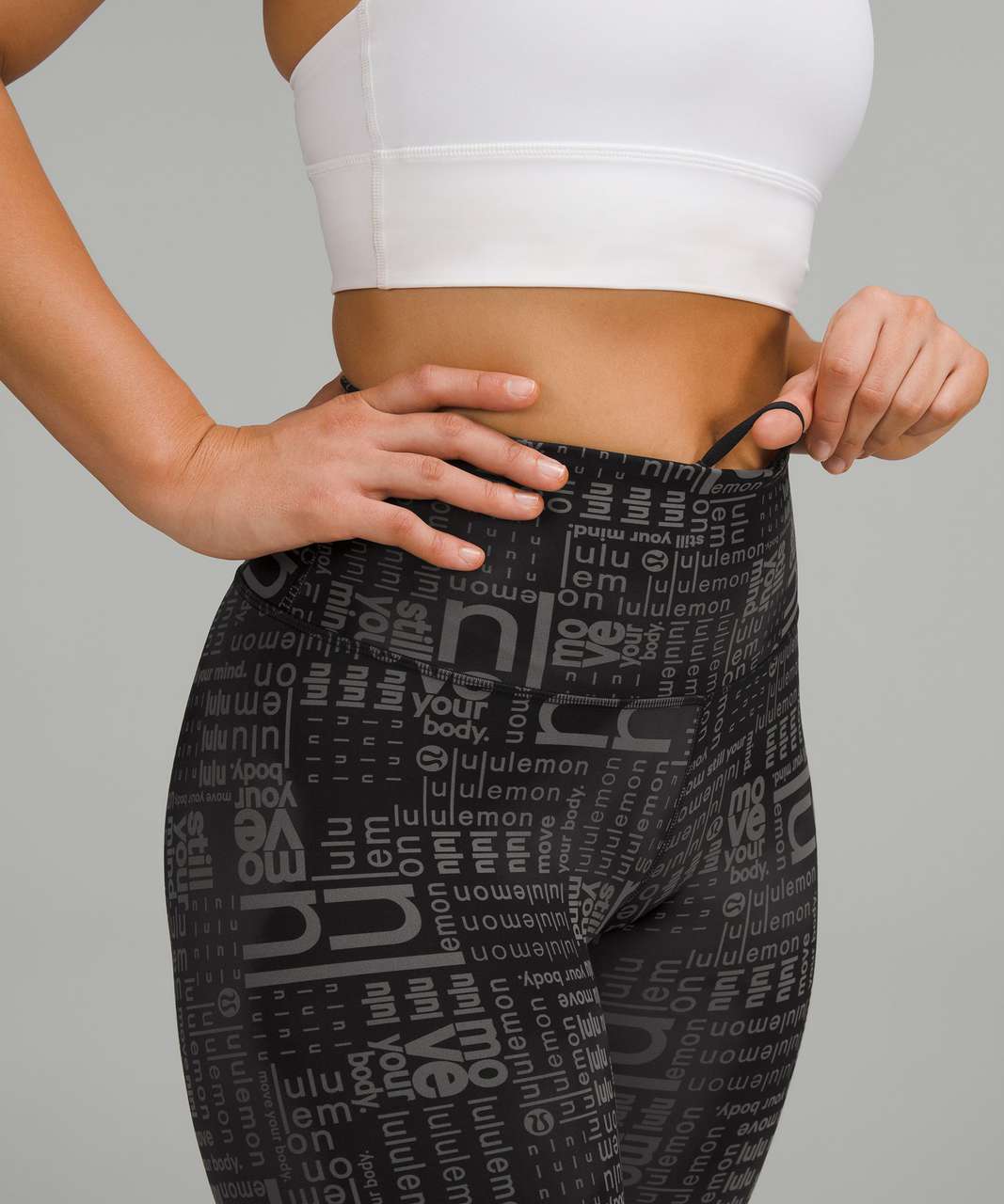 Lululemon Wunder Train Contour Fit High-Rise Short 8 - Lululemon Ombre  Black Multi - lulu fanatics