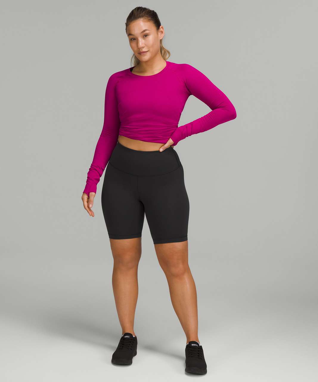 Lululemon Body Con Crop - Black - lulu fanatics