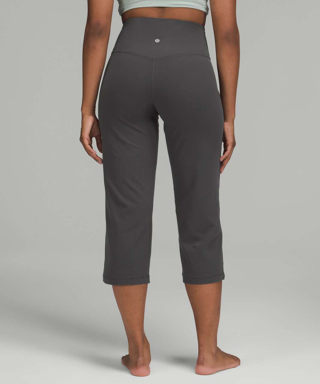 Lululemon Align High-Rise Wide Leg Crop 23 - Graphite Grey - lulu fanatics