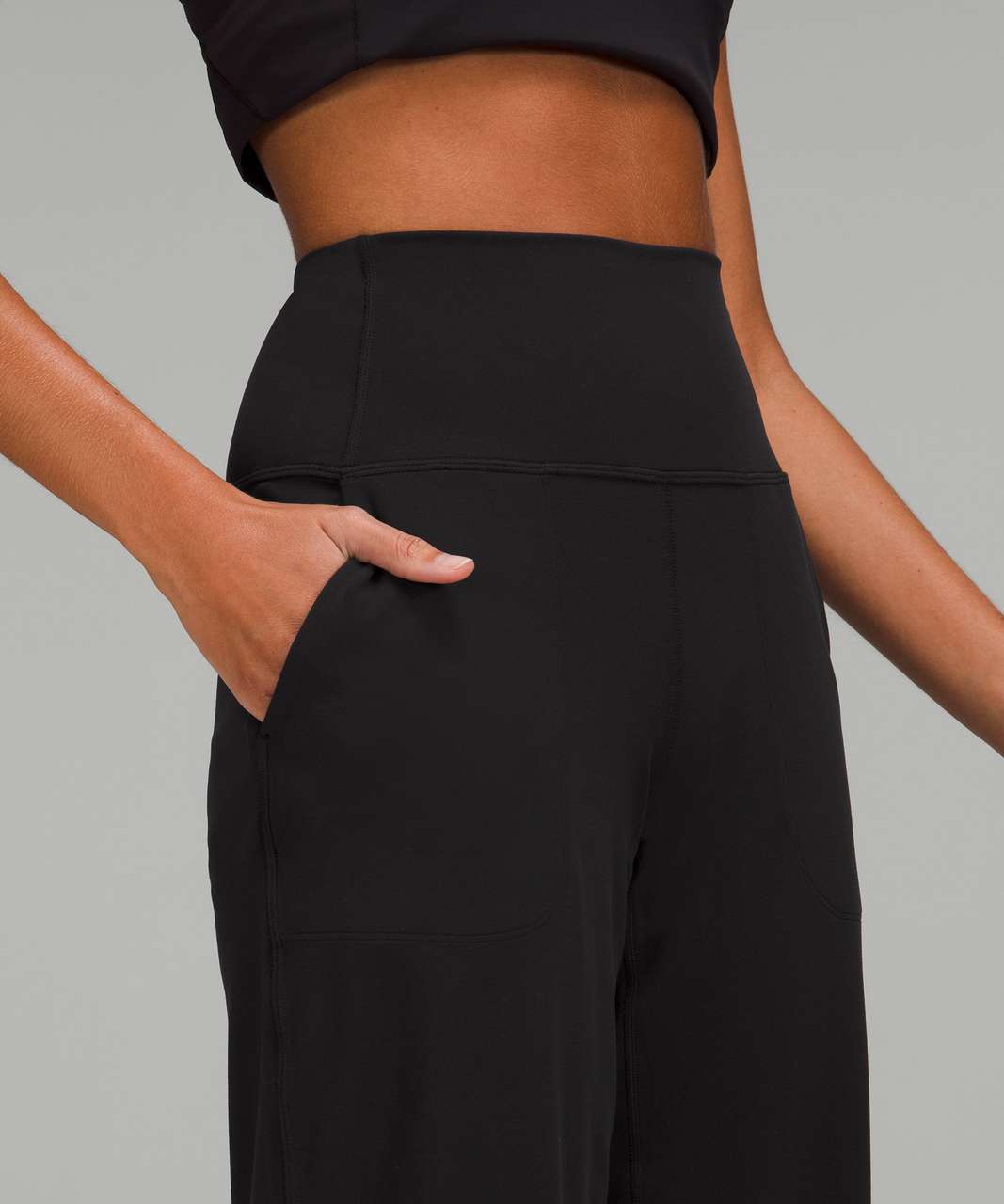 Lululemon Align High-Rise Wide Leg Crop 23" - Black