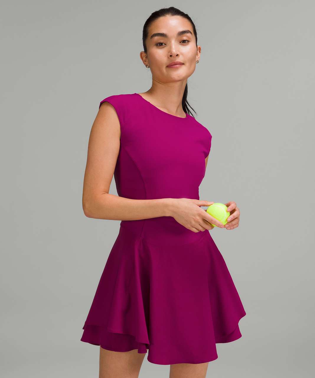Lululemon Everlux Mesh-Back Tennis Dress - Magenta Purple
