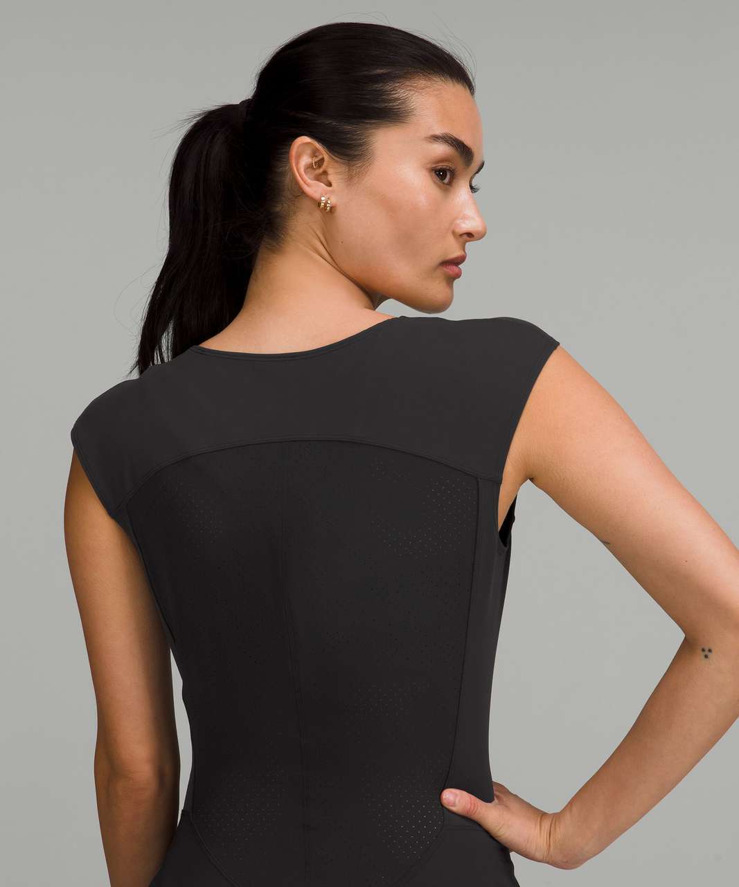 lululemon athletica Nulux Long-sleeve Tennis Dress - Color Black