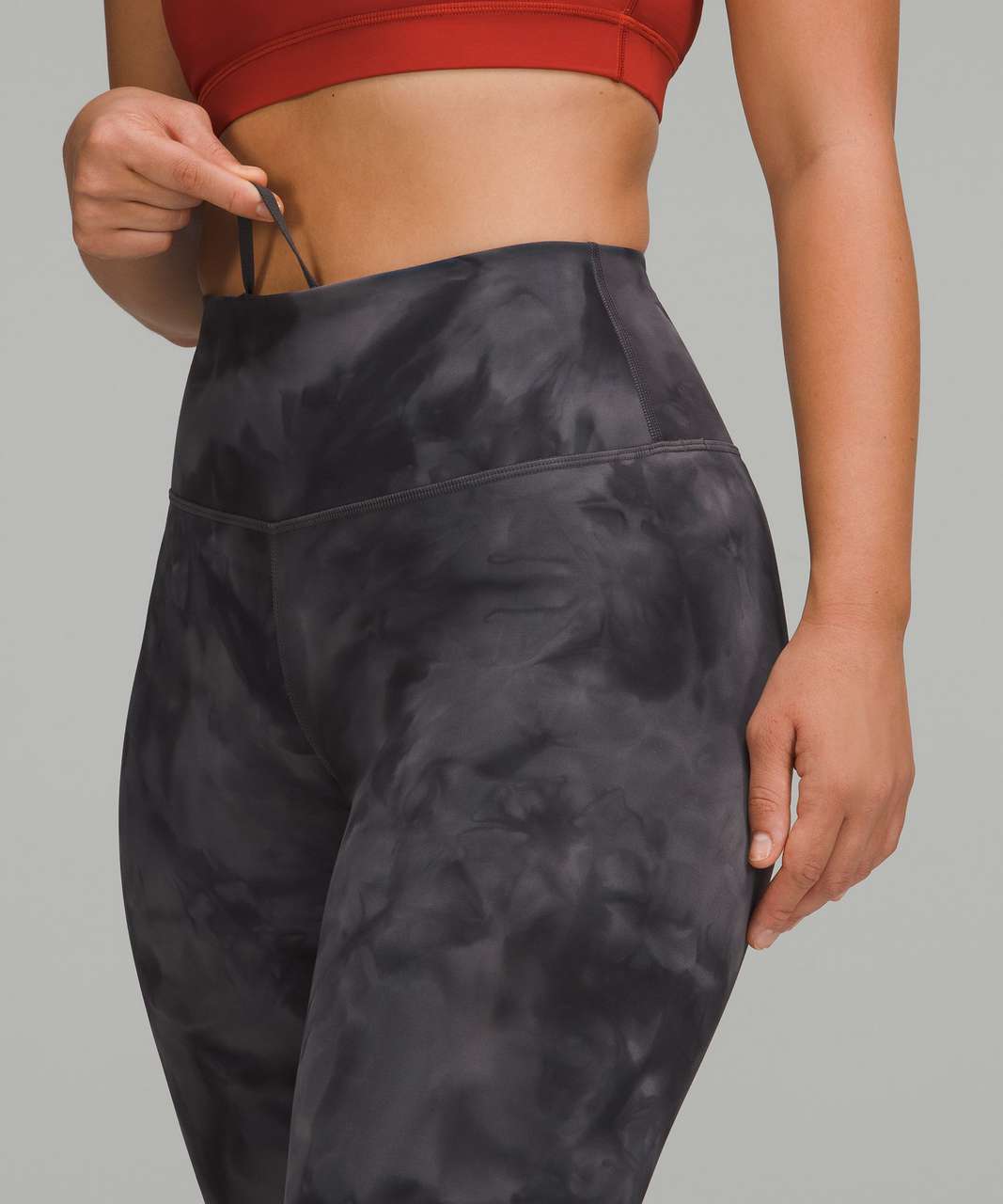 Lululemon Wunder Train Contour Fit High-Rise Tight 28" - Diamond Dye Pitch Grey Graphite Grey