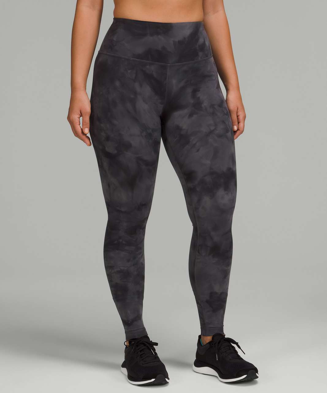 Lululemon Wunder Train Contour Fit High-Rise Tight 28 - Diamond Dye Pitch Grey  Graphite Grey - lulu fanatics