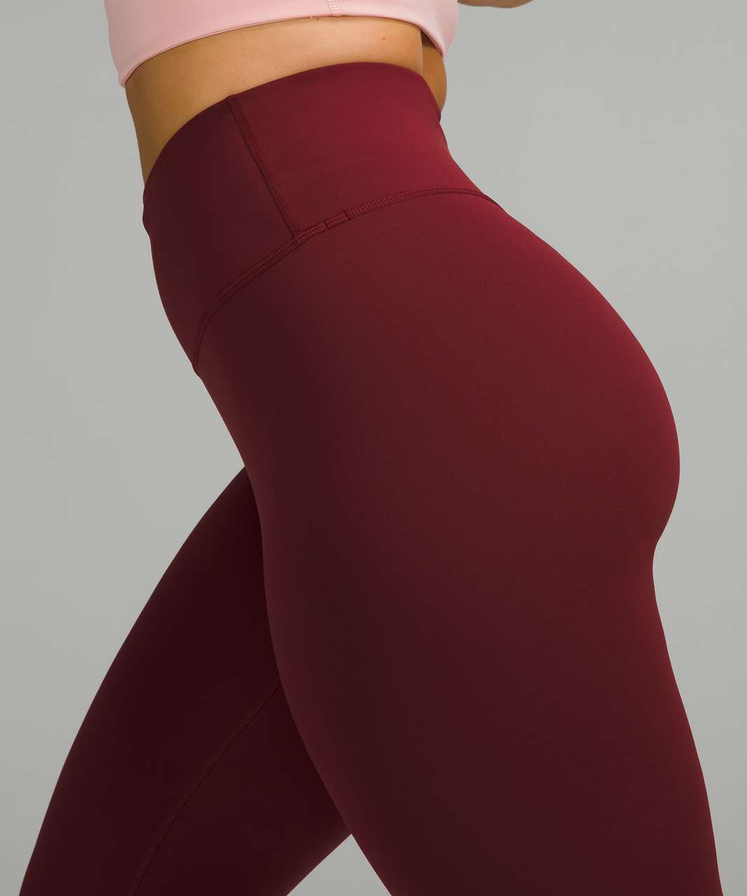 Lululemon Wunder Train High-Rise Tight 28 - Red Merlot - lulu fanatics