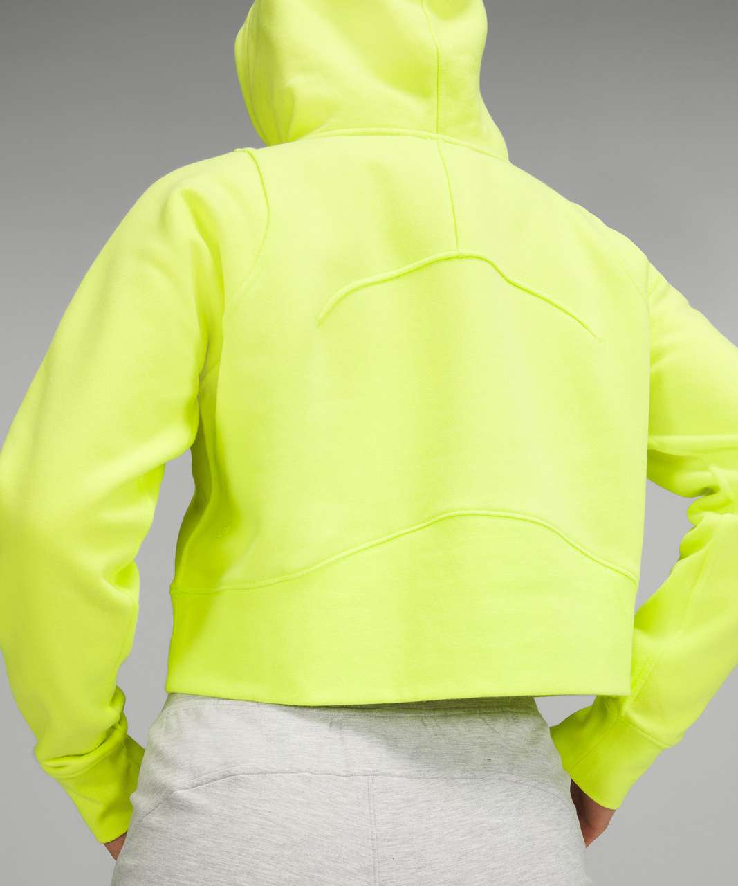 Lululemon Loungeful Cropped Hoodie - Electric Lemon - lulu Lululemon Loungeful Cropped Hoodie - Electric Lemon - lulu