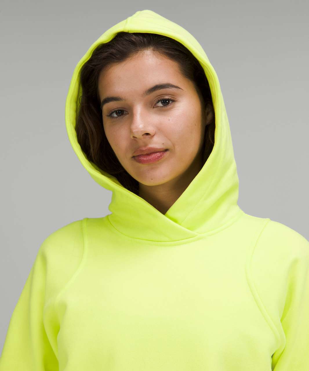 Lululemon Loungeful Cropped Hoodie - Electric Lemon