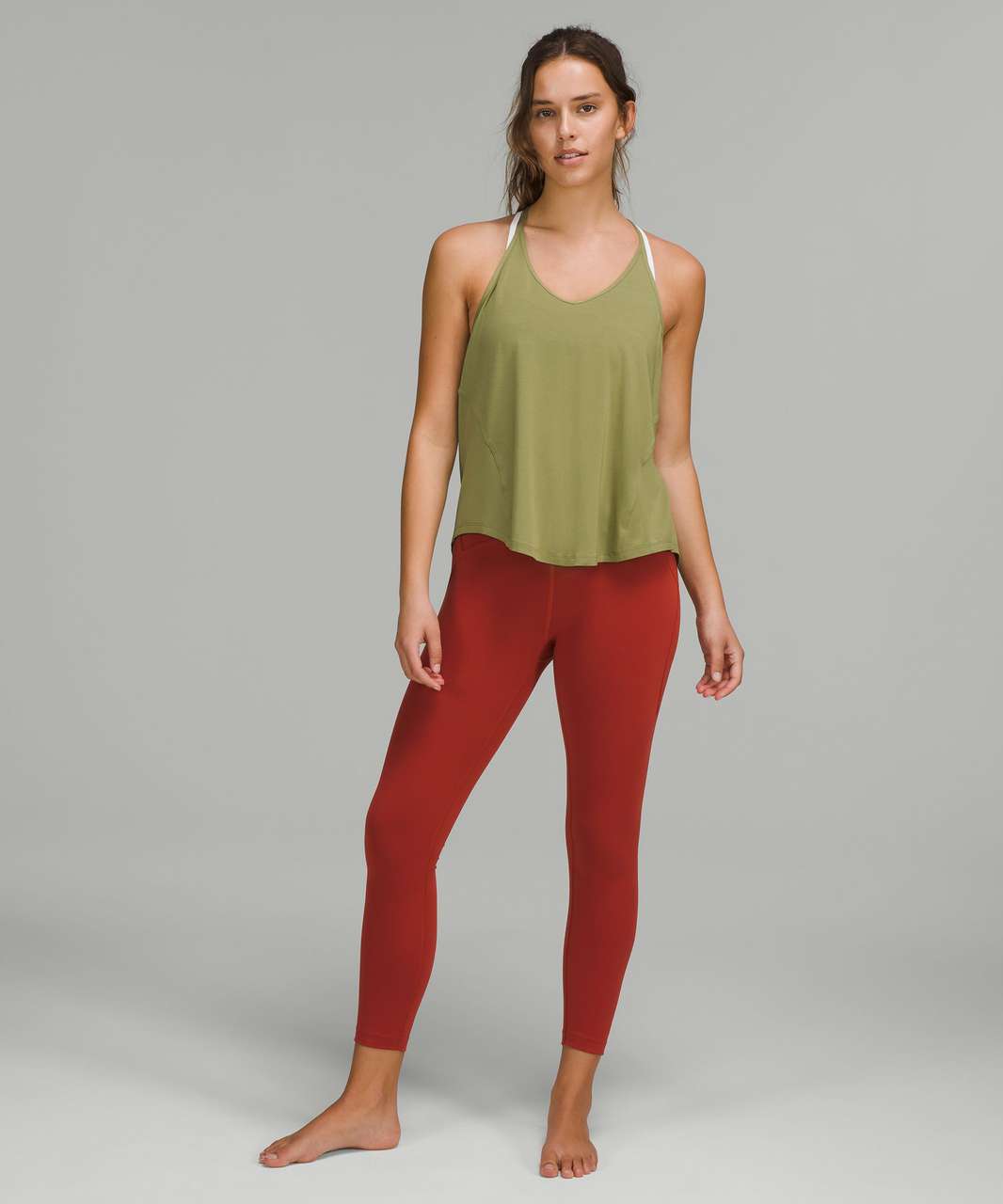 Lululemon Modal Silk Yoga Tank Top Bronze Green size 6 NWT - $58 New With  Tags - From MyArt