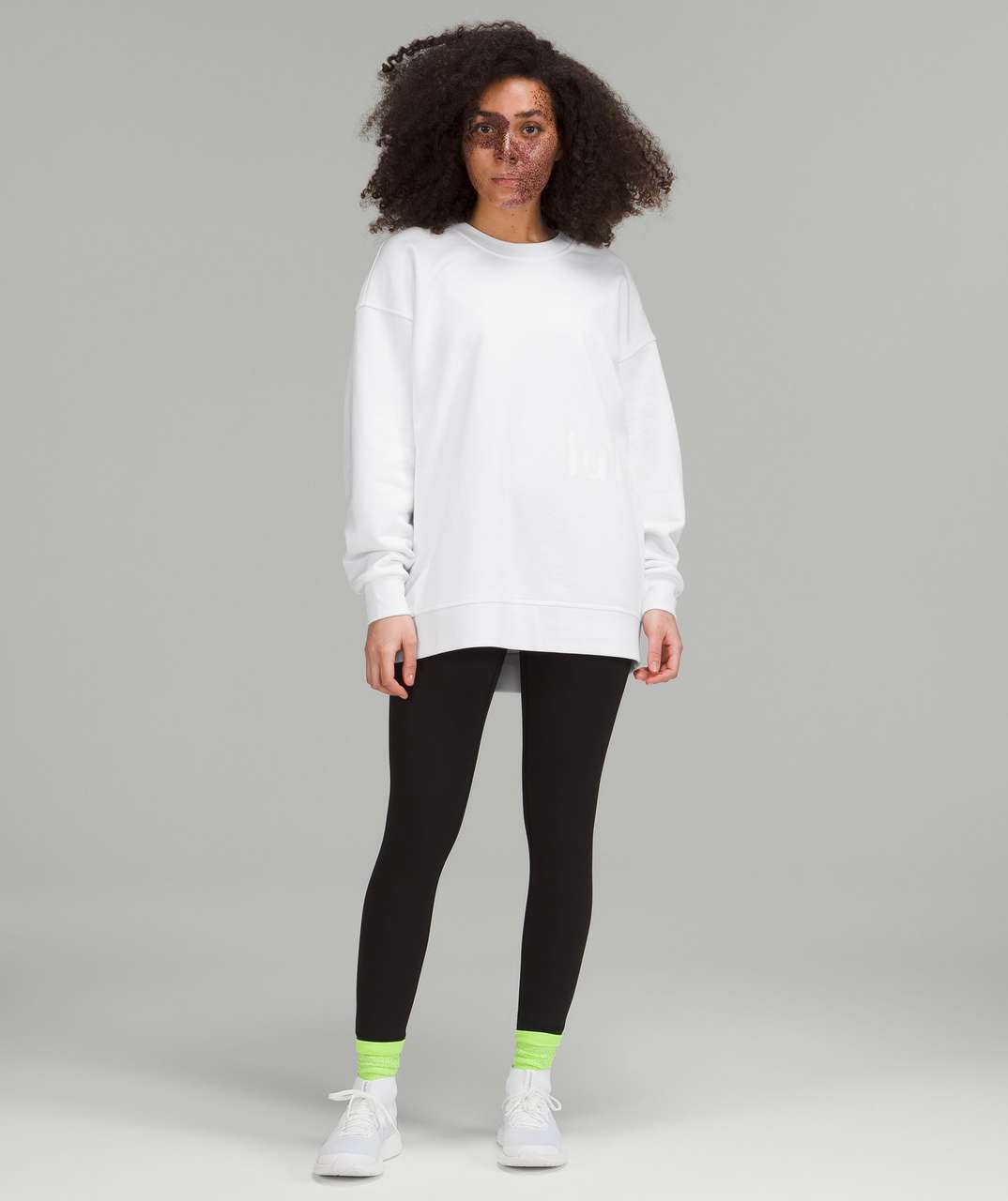 Lululemon Perfectly Oversized Crew *Graphic - Black - lulu fanatics