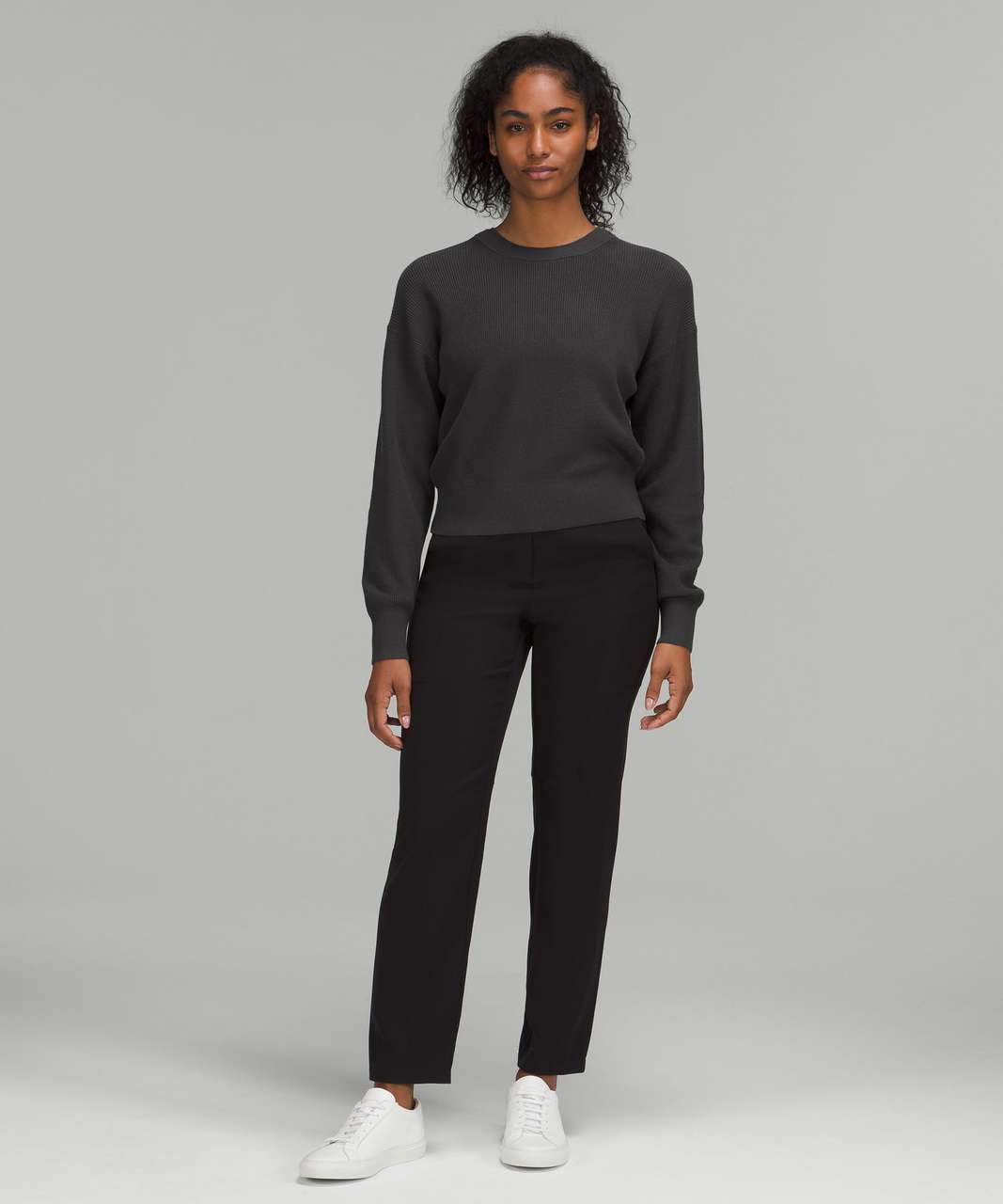 Lululemon Waist Length Crewneck Sweater - Prosecco / Lemon Sorbet