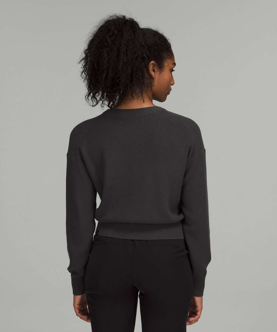 Lululemon Waist Length Crewneck Sweater - Graphite Grey / Graphite Grey