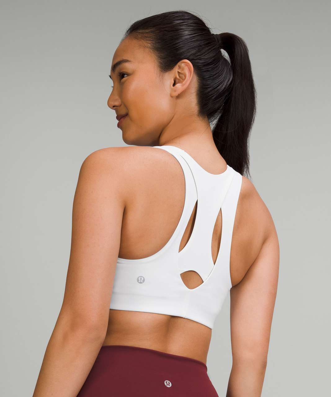 Lululemon Open Racerback Train Bra *Medium Support, B/C Cup - White