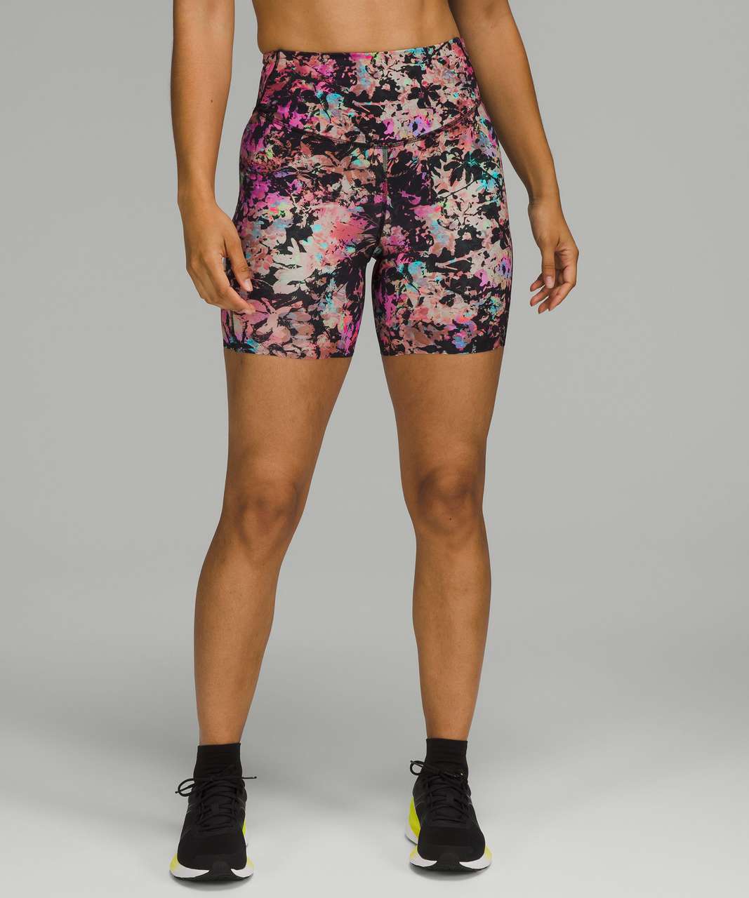 Lululemon Base Pace High-Rise Short 6" - Stencil Blossom Red Multi