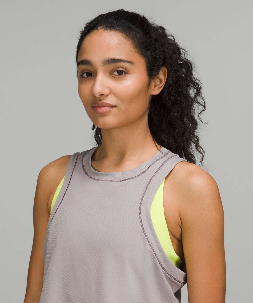 Lululemon Athletica Solid Gray Black Active Tank Size 8 - 48% off