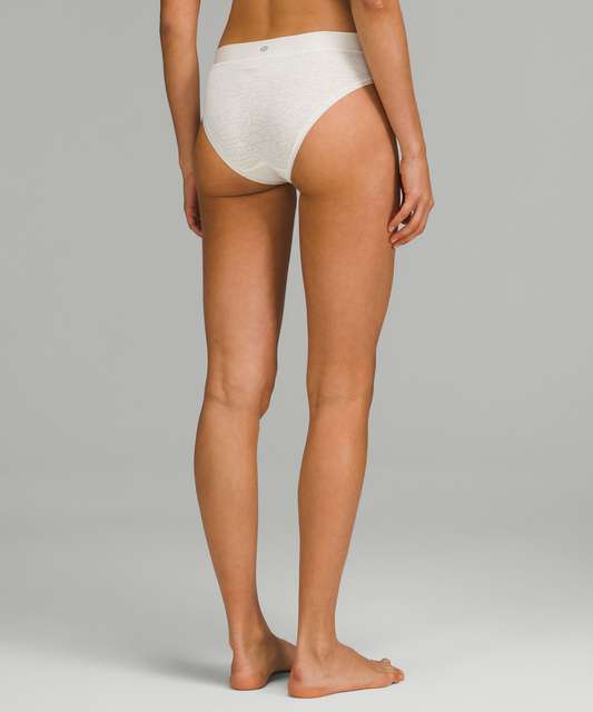 Lululemon UnderEase Lace Mid-Rise Bikini Underwear - Lemon Sorbet / Lace - lulu  fanatics