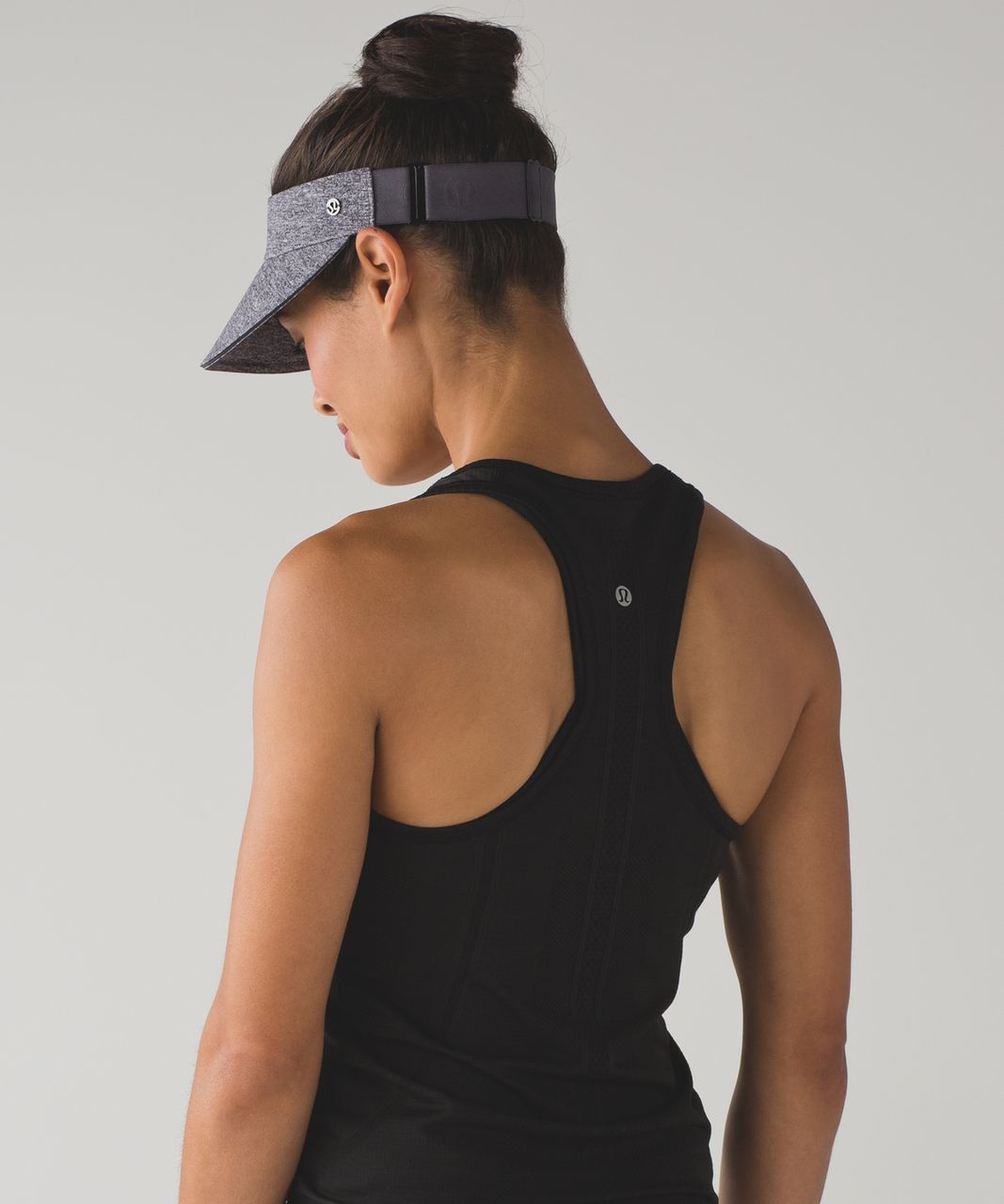 Lululemon Fast Paced Run Visor - Heather Lux Multi Black