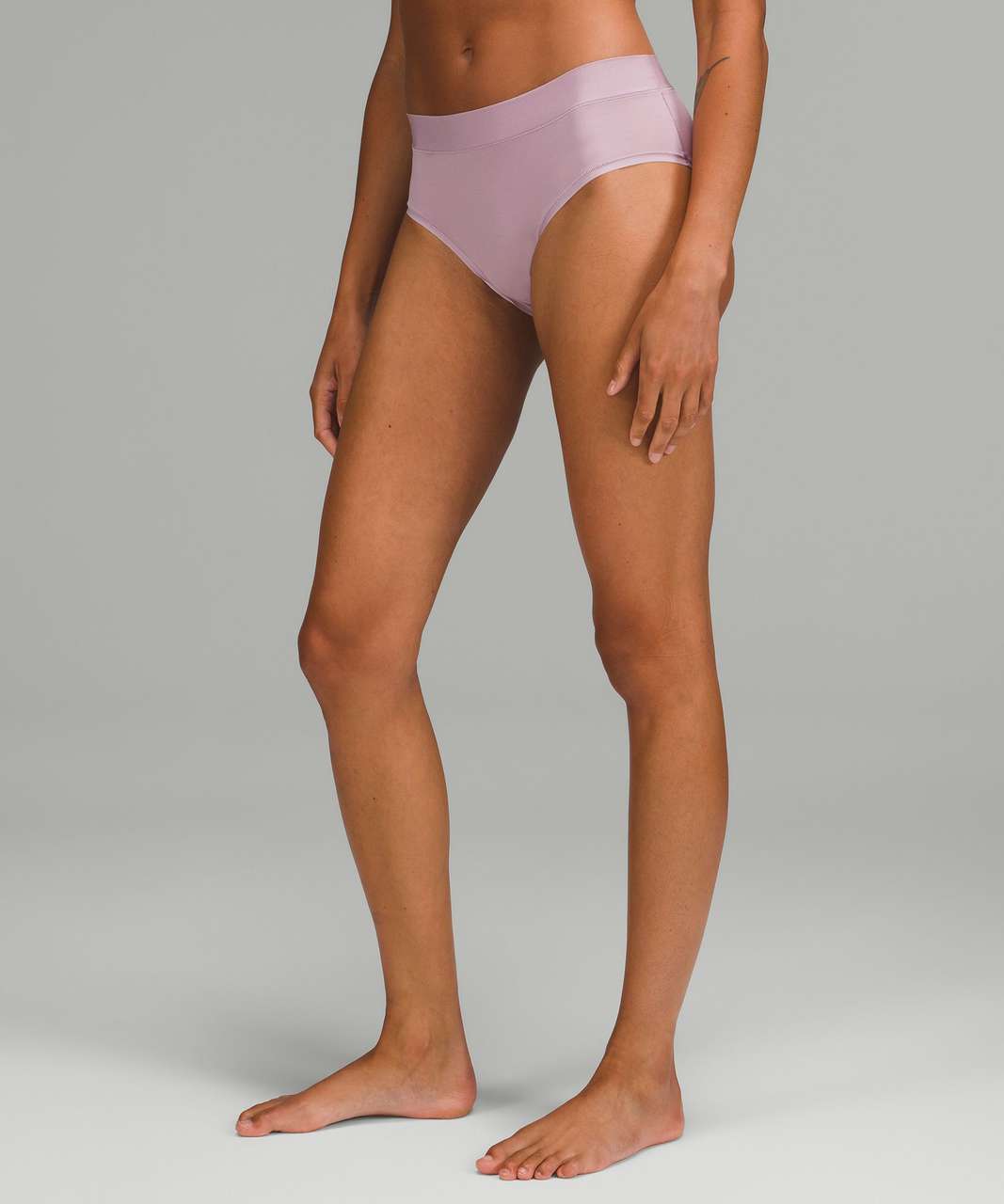 Lululemon InvisiWear Mid-Rise Thong Underwear - Pale Linen - lulu fanatics