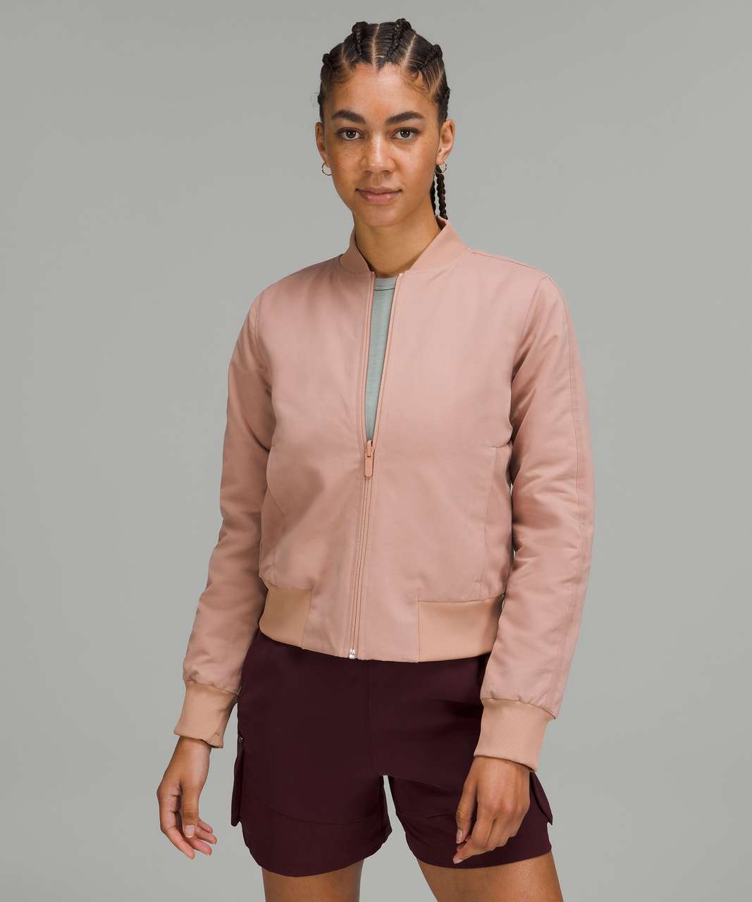 Lululemon Non-Stop Cotton Bomber Jacket - Pink Clay