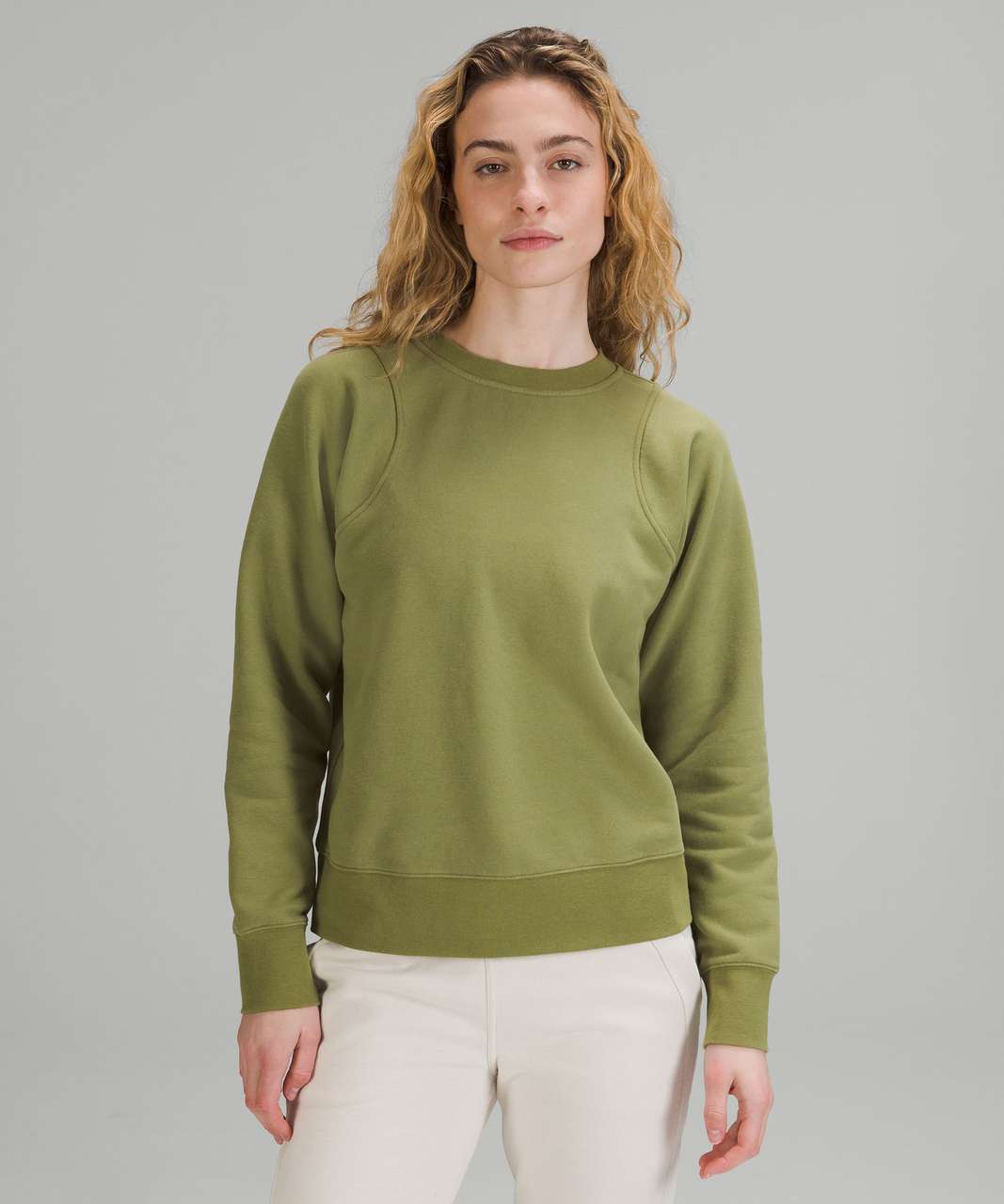 Lululemon Loungeful Crewneck Pullover - Bronze Green