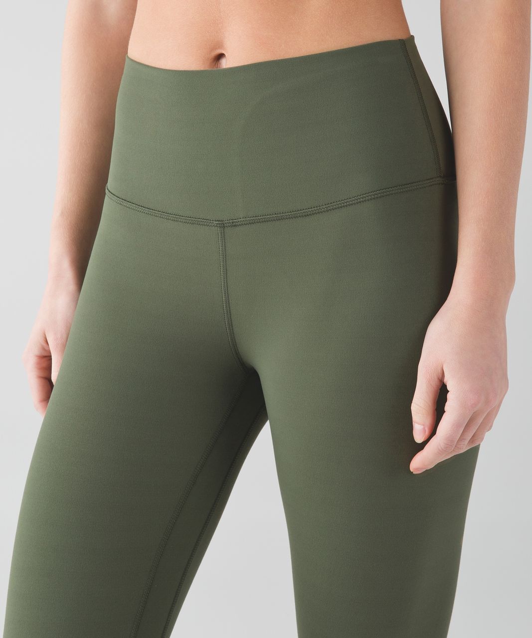 ❤️ NWT Lululemon Align Crop HR 23- Size 4 Green Twill Green Olive Yoga  Pant NEW