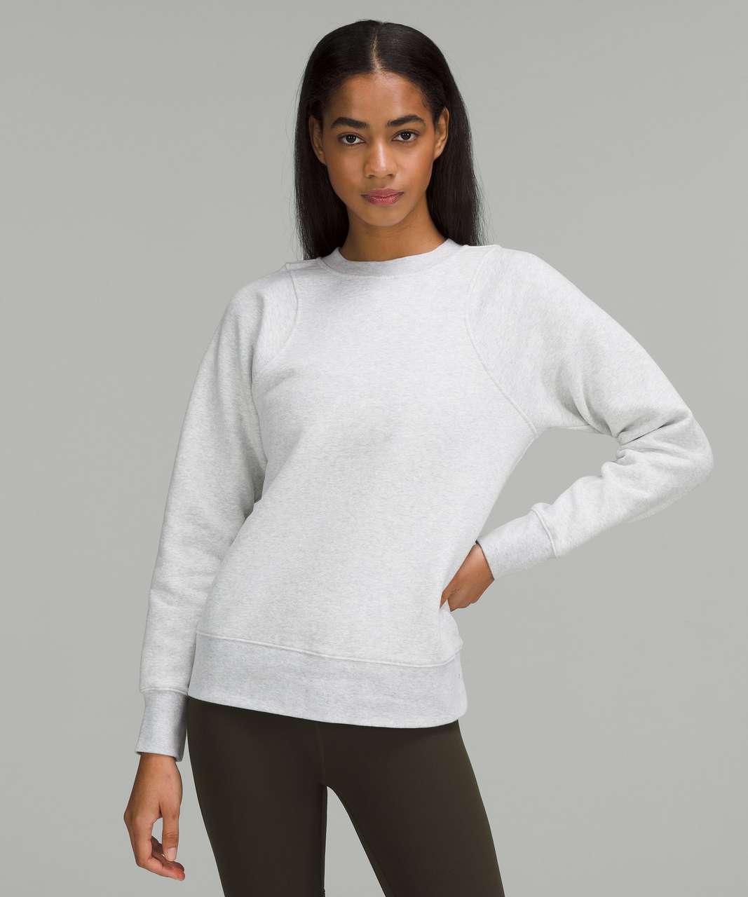 Sweatshirt Lululemon Grey size 8 US in Synthetic - 33594398