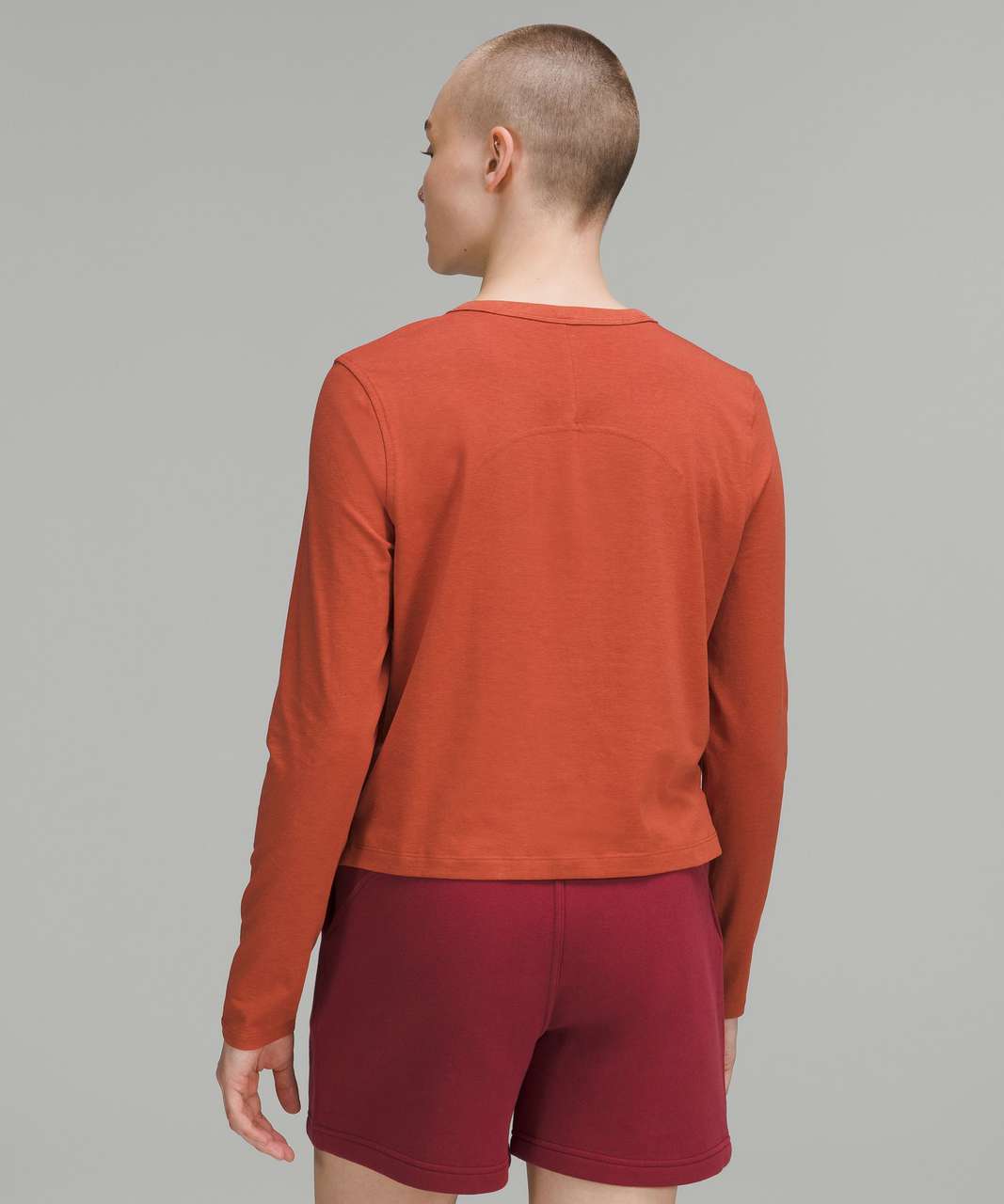 Lululemon Classic-Fit Cotton-Blend Long Sleeve Shirt - Red Rock