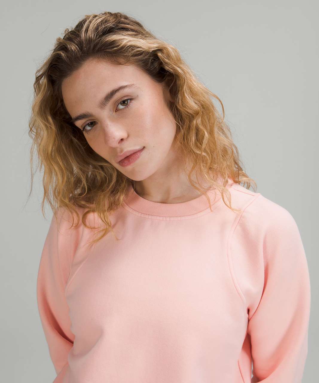 Lululemon Loungeful Crewneck Pullover - Dew Pink - lulu fanatics