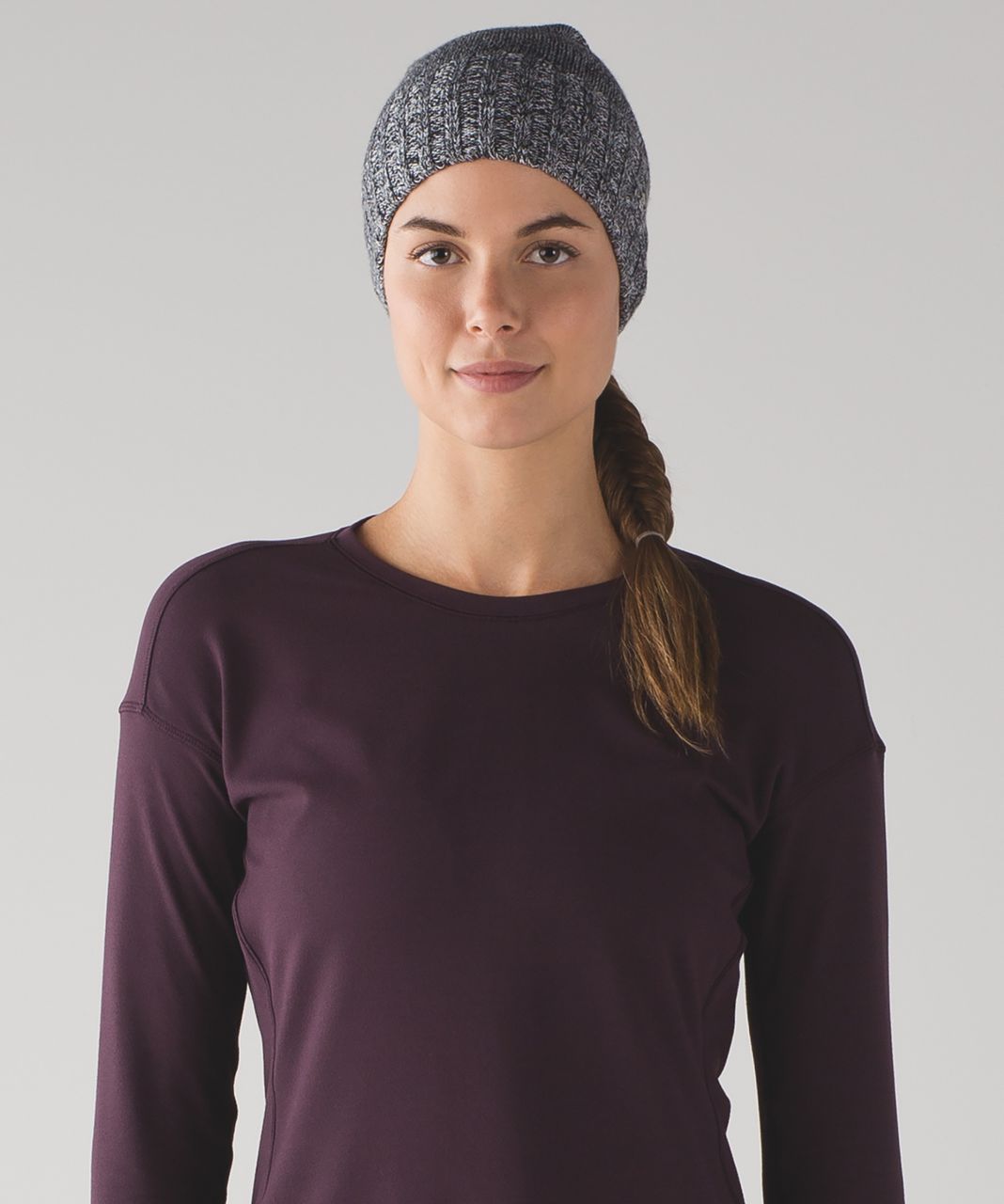 Lululemon Mantra Toque - Heathered Black / Heathered White