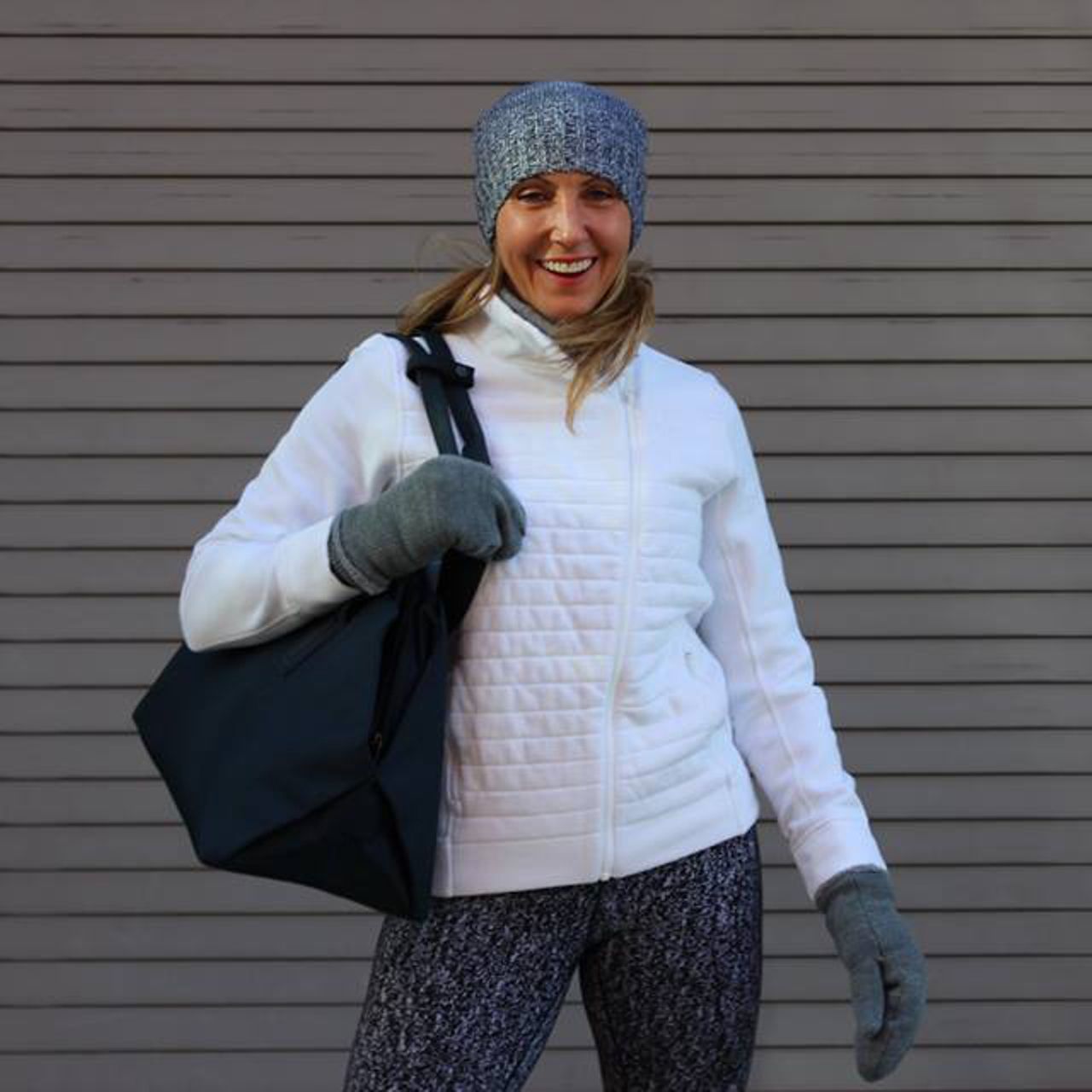 Lululemon Mantra Toque - Heathered Black / Heathered White