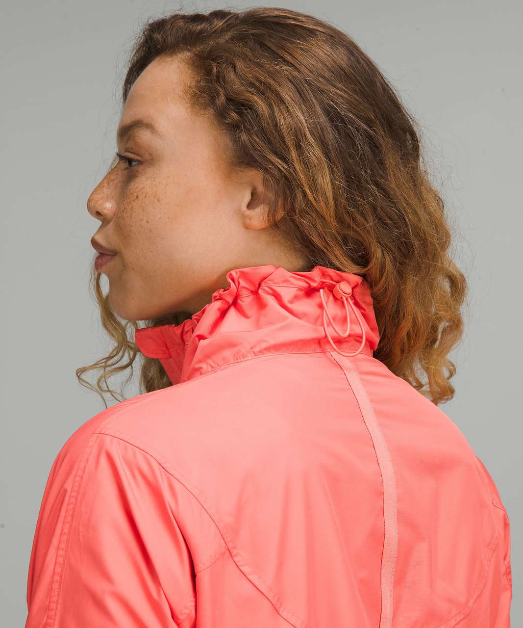 Lululemon Lightweight Cropped Track Jacket - Raspberry Cream