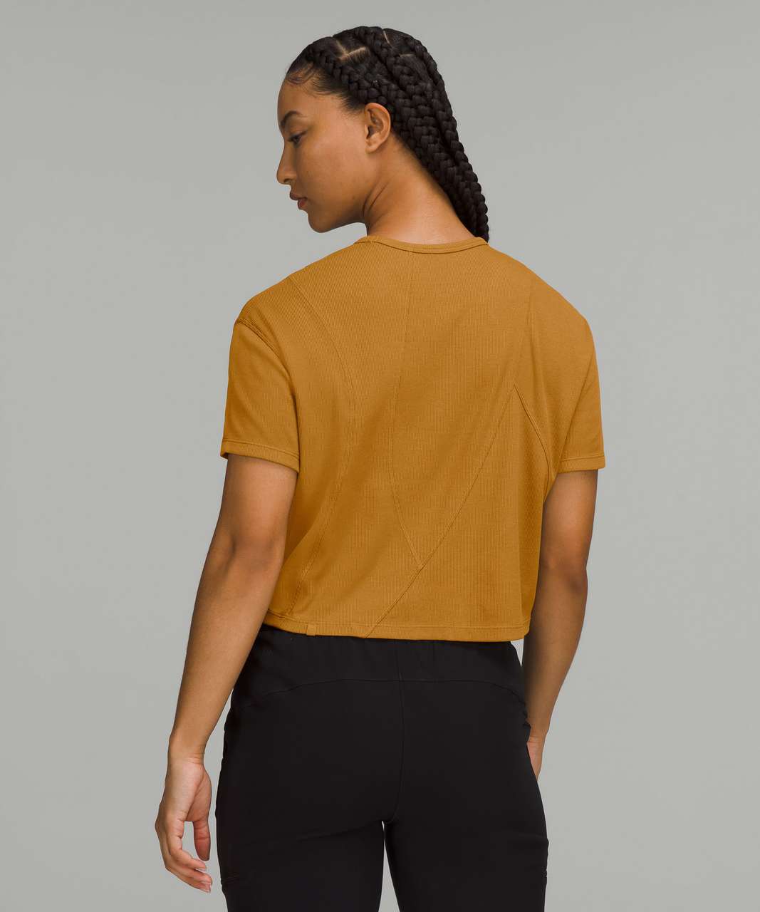 Lululemon Ribbed Modal-Cotton T-Shirt - Spiced Bronze - lulu fanatics