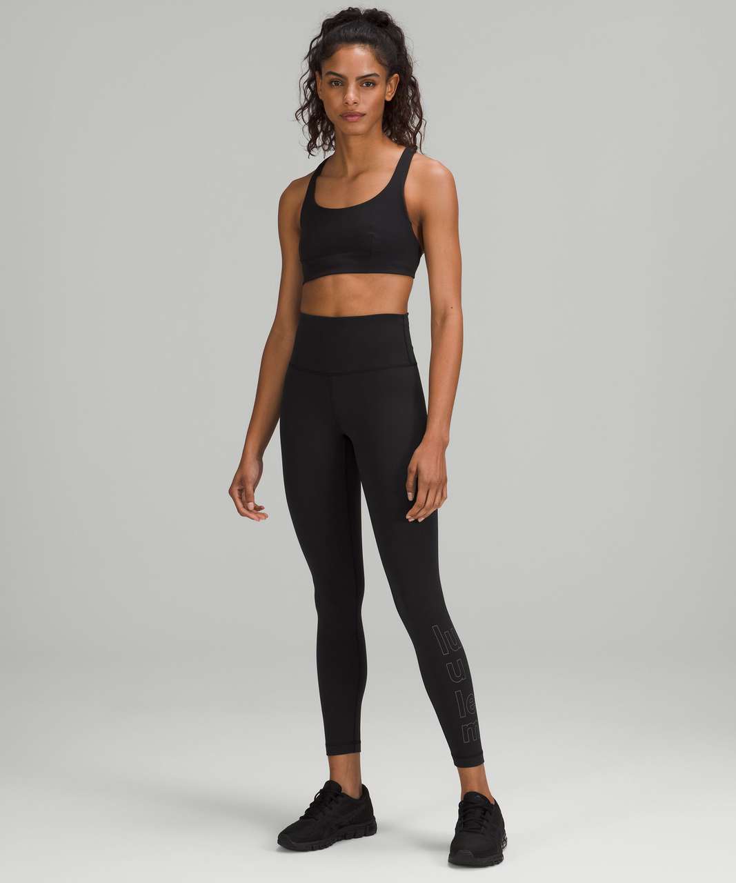 LULULEMON Wunder Train Hi-Rise Tight 25 (Black Camo, 14) at