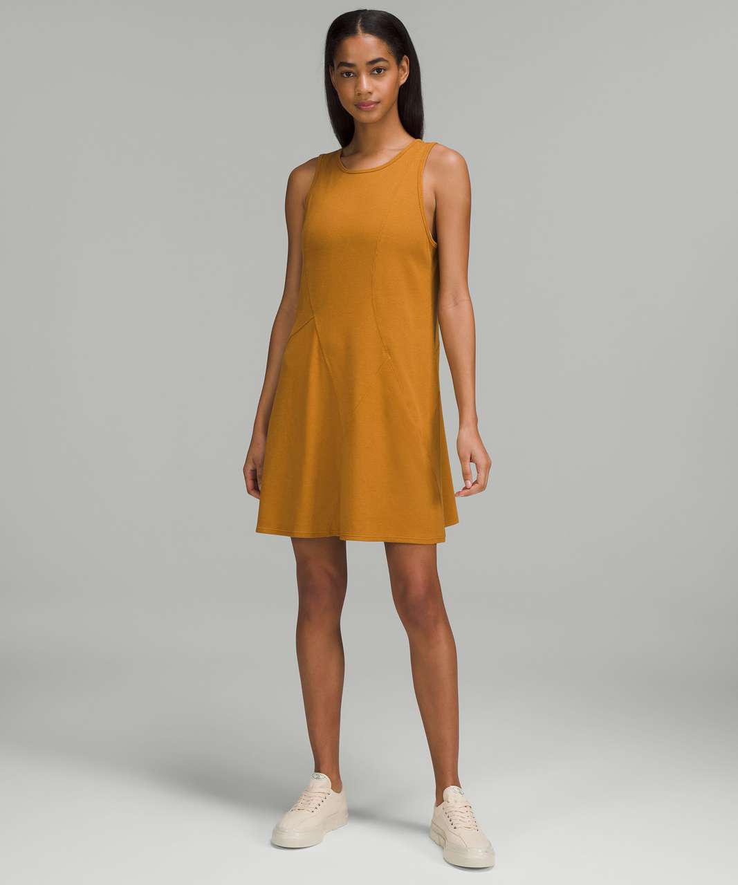 Lululemon Ribbed Modal-Cotton Dress - Spiced Bronze