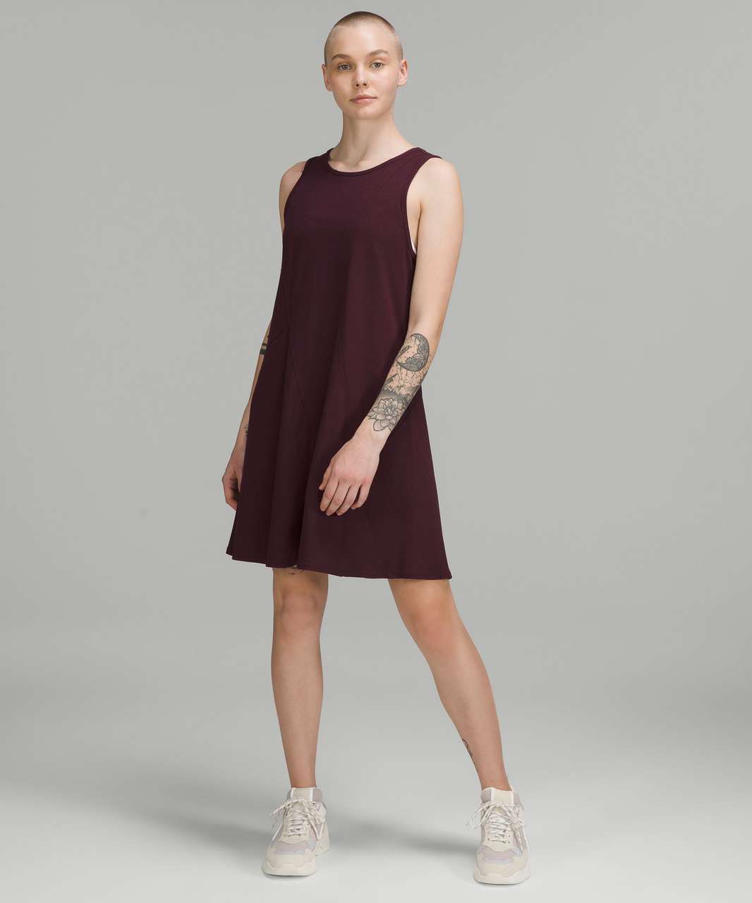 Lululemon Ribbed Modal-Cotton Dress - Cassis