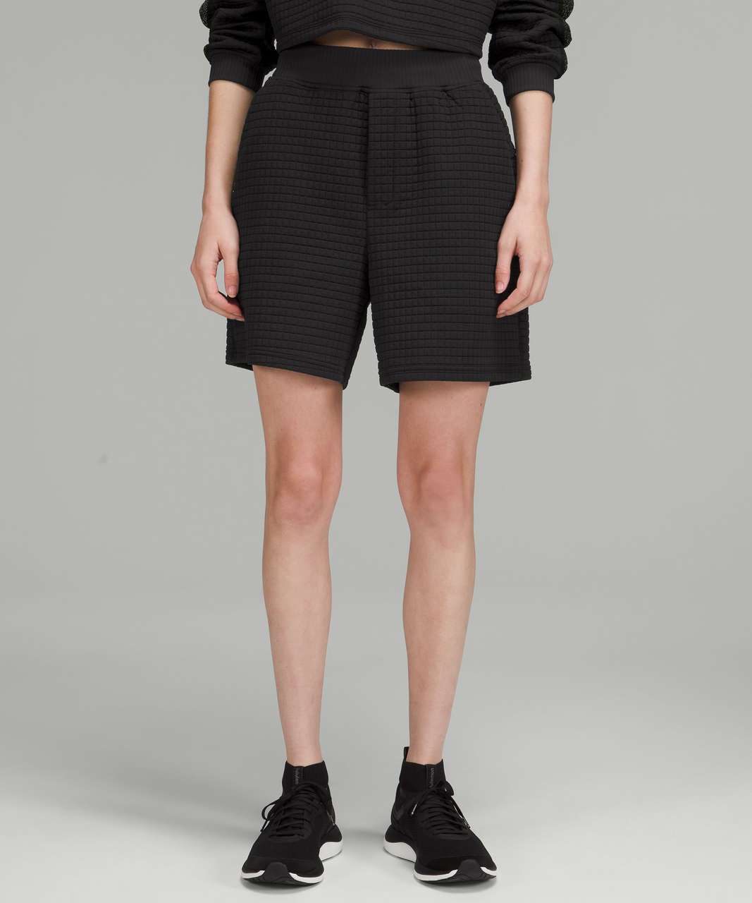 Lululemon lab Textured Grid High-Rise Short 5.5" - Black