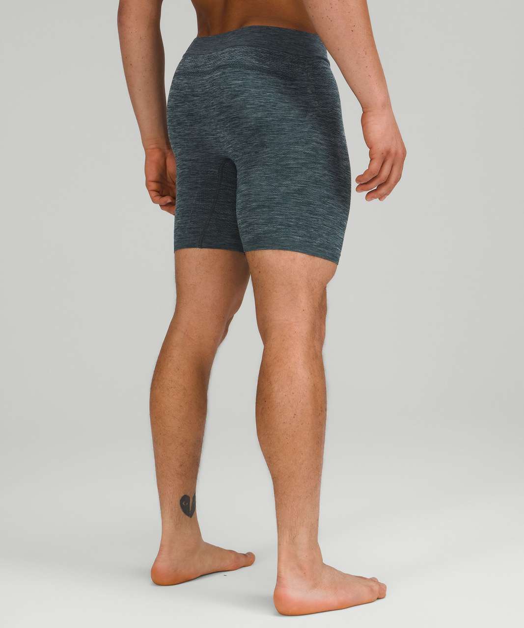 Lululemon Rapid Vent Tech Boxer 7 - Heathered Symphony Blue - lulu fanatics