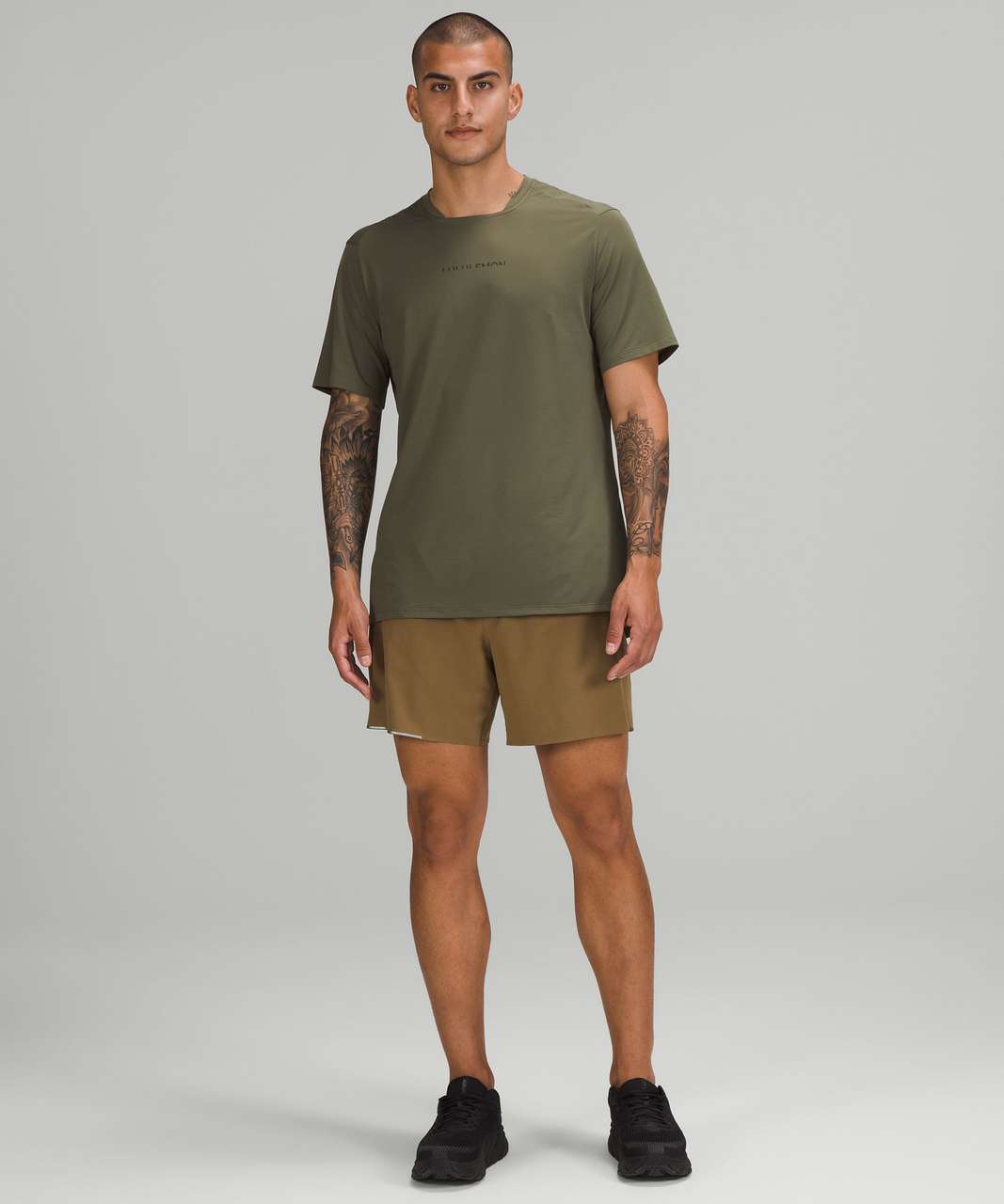 Lululemon Fast and Free Short Sleeve Shirt *Special Edition - Medium Olive