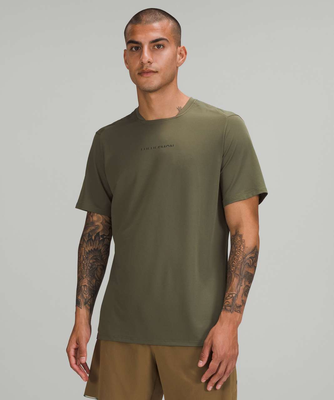 Lululemon Fast and Free Short Sleeve Shirt *Special Edition - Medium Olive