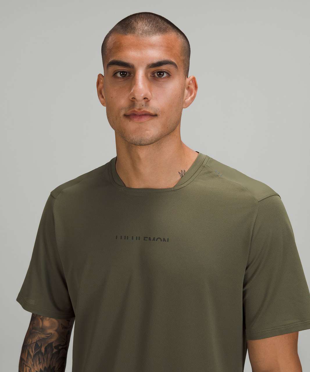 Lululemon Fast and Free Short Sleeve Shirt *Special Edition - Medium Olive