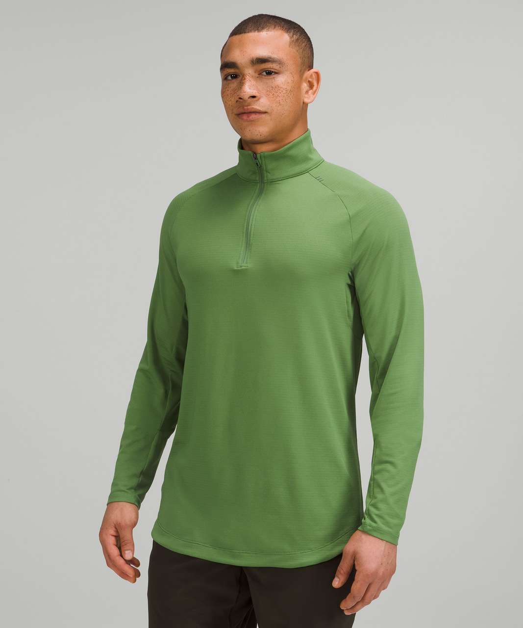 Lululemon Drysense Training Half-Zip - Cedar Green