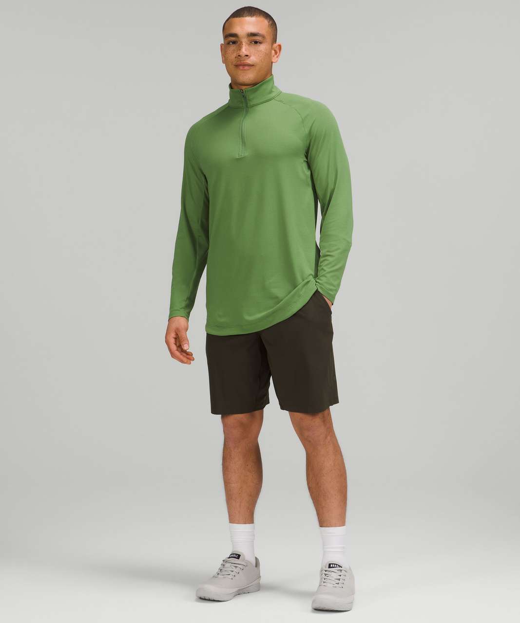 Lululemon Drysense Training Half-Zip - Cedar Green - lulu fanatics