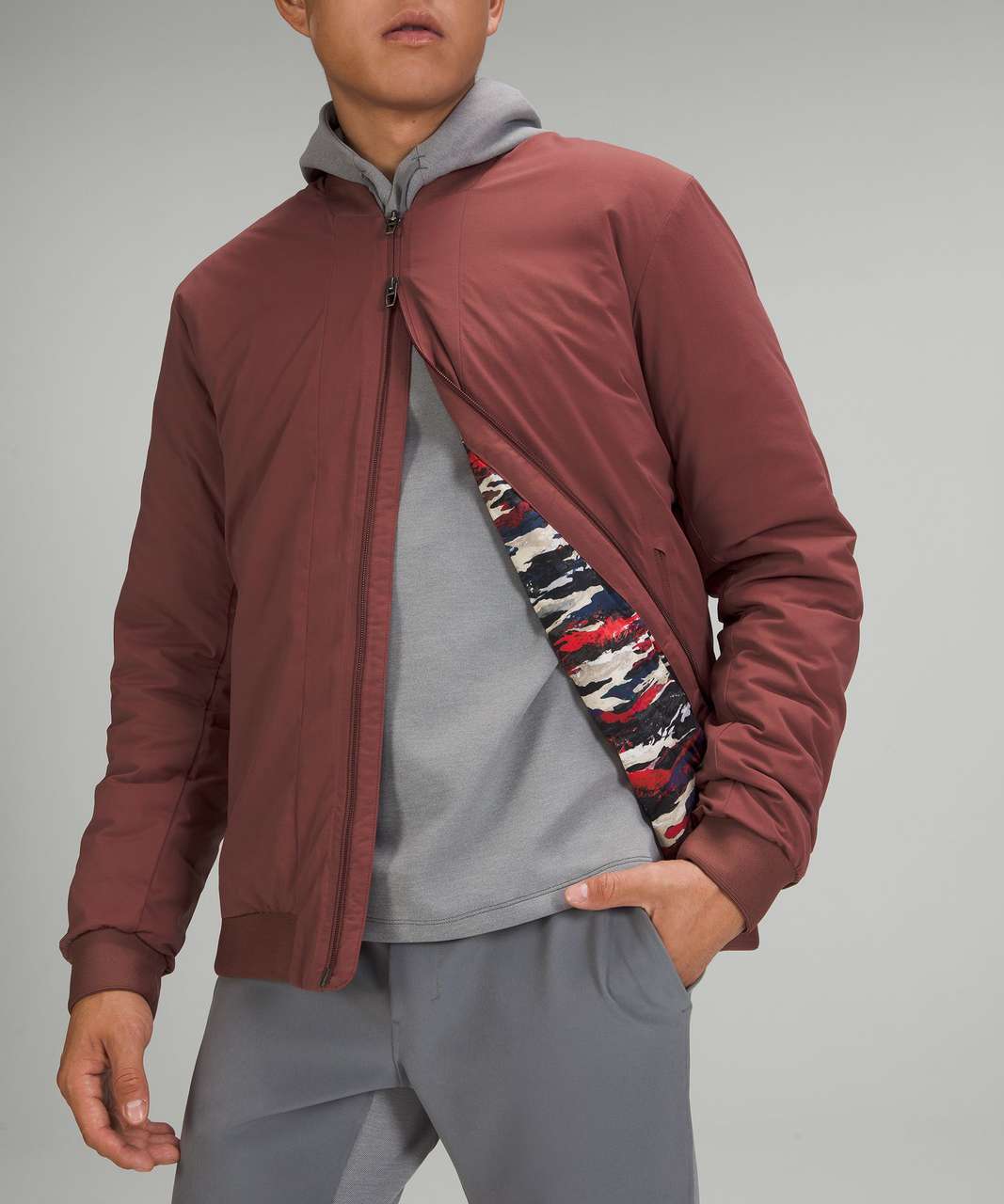 Lululemon Lunar New Year Intermission Bomber Jacket - Smoky Red