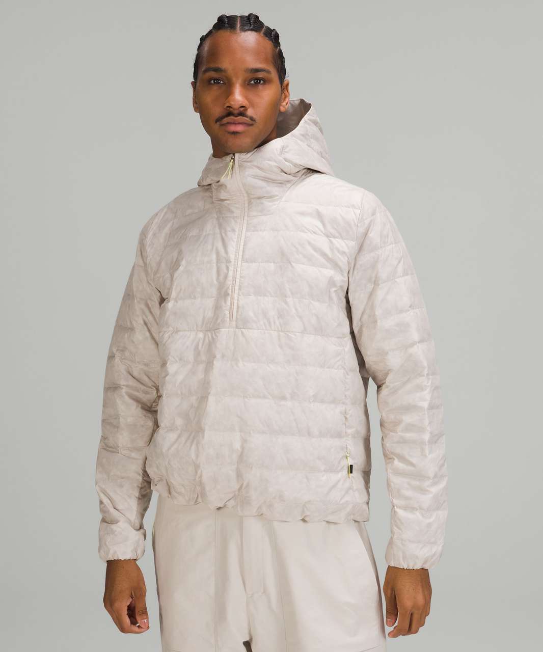 Lululemon lab Quilted Transparent Half-Zip - Muslin - lulu fanatics